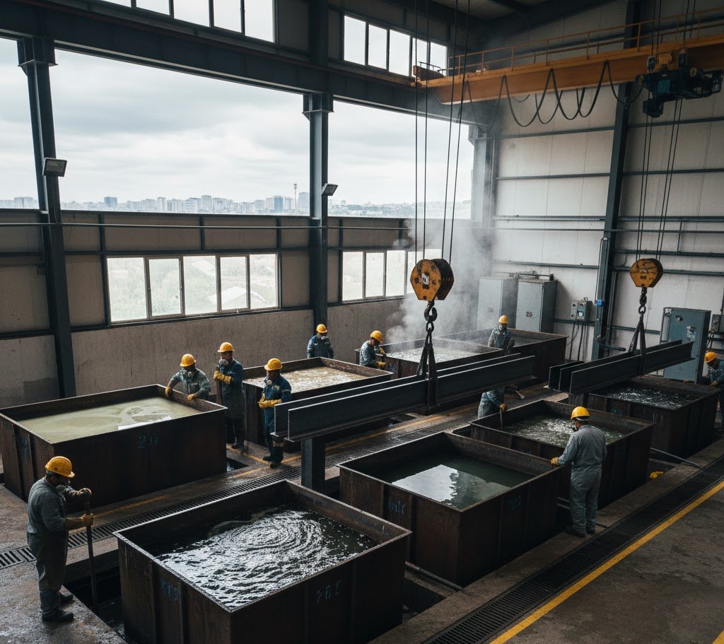 Surface Preparation for Galvanizing